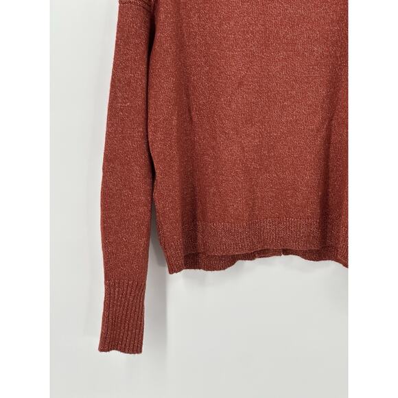 Market & Spruce Rust Button Front Cardigan Sweater Women’s Large Soft Knit - Picture 11 of 16